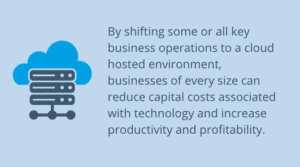 shift to cloud hosted environment